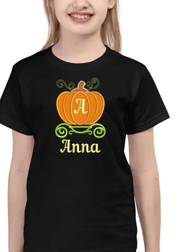 Pumpkin Carriage Princess Machine embroidery applique design