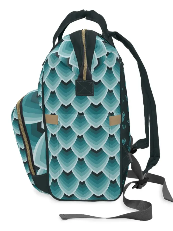 Dragon Scale Backpack | TTRPG Game Bag, DnD Backpack, Tabletop Roleplaying Game Organizer, Bag of Holding, DnD Gift, Lord of the Rings