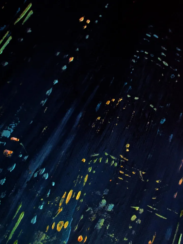 Cyberpunk Painting "TRON CITY" Original Oil Painting on Canvas, Modern City Original Art by "Walperion Paintings"