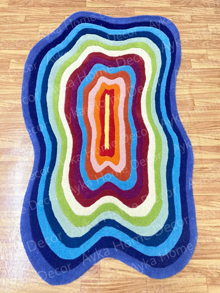 Anthena Hand Tufted 100% Pure Woolen Area Rug For Hall Kitchen Living Room Bed Room Bath Room Dining Room Kids Room Carpet / Christmas