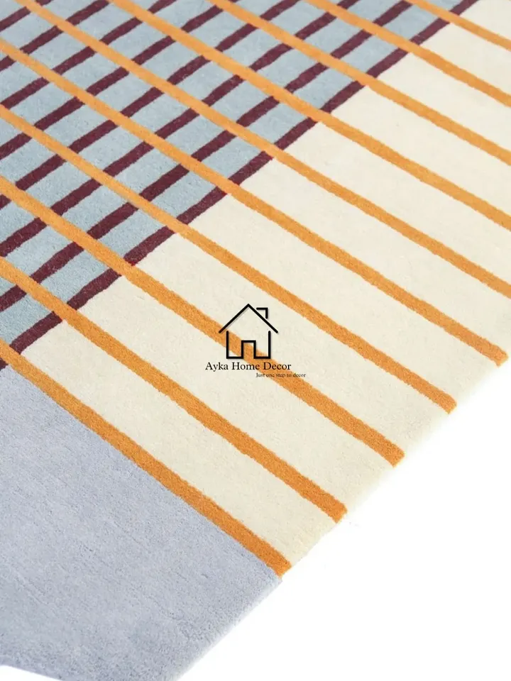 Modern Wool Handmade Area Rug Hand Loom Rugs Hand Loom Rugs Morden Rugs Living Room Rugs Bed Room Rugs
