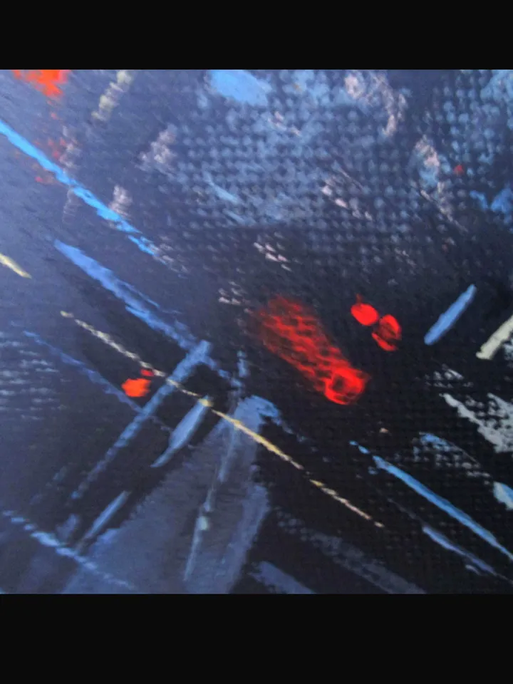 Cyberpunk Painting "NIGHT LIGHTS" Original Oil Painting on Canvas, Modern City Original Art by "Walperion Paintings"