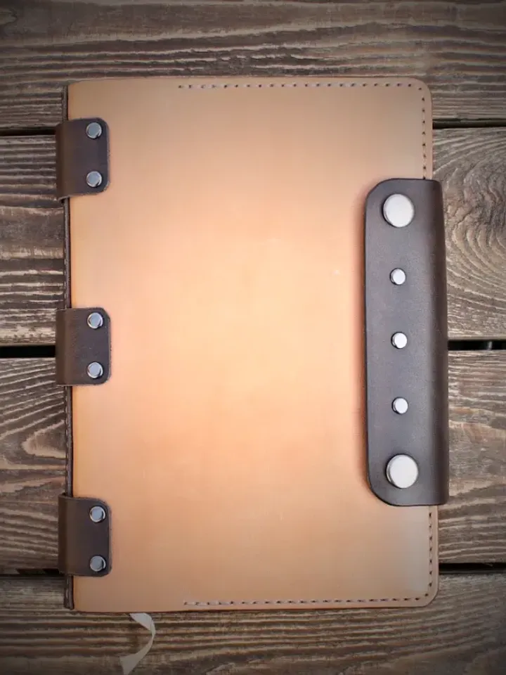 Leather template / leather pattern - book cover. B4