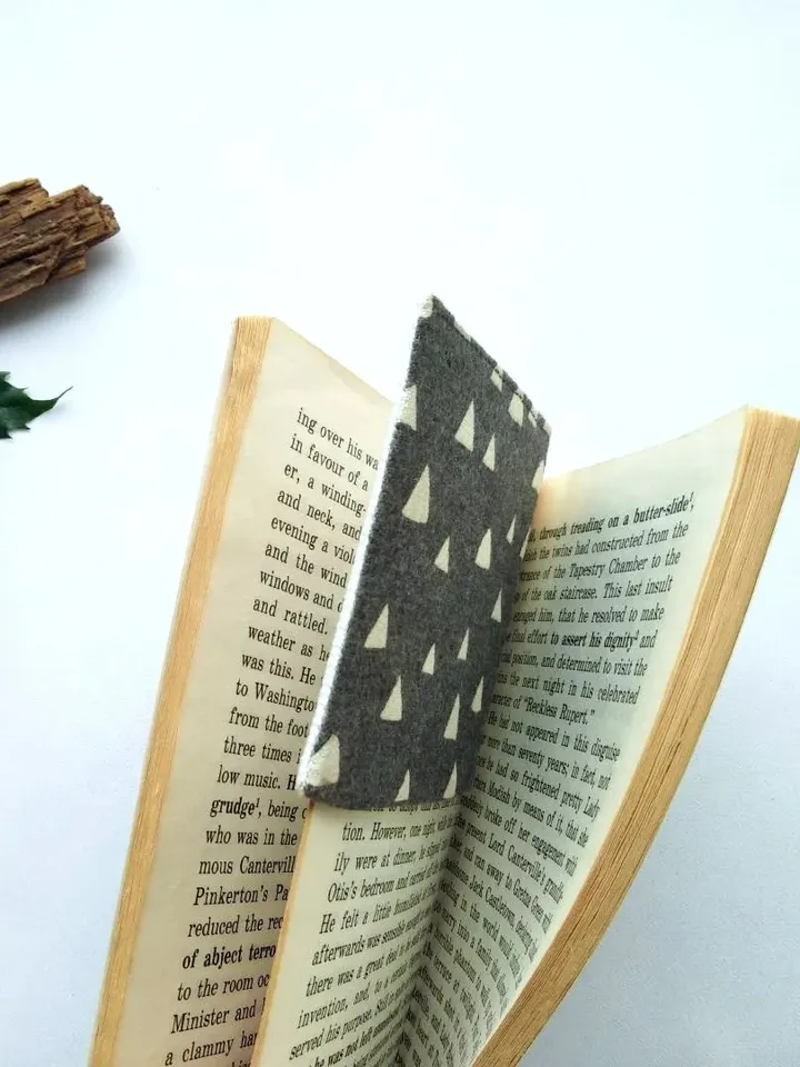 Personalized red mushroom corner bookmark, aesthetic unique gift for her