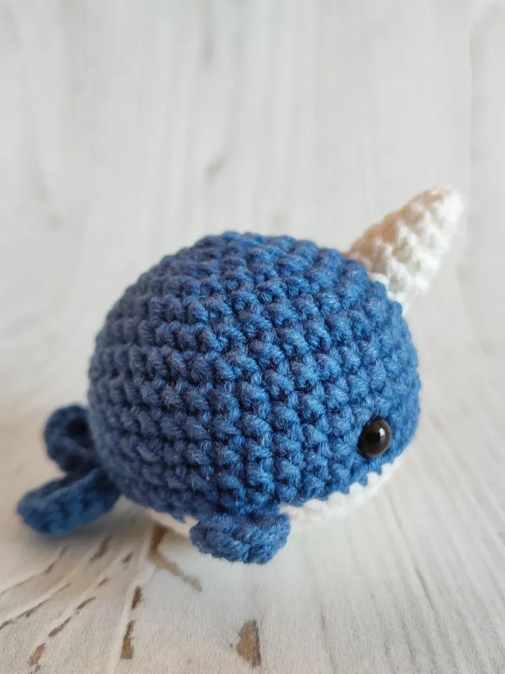 Crochet narwhal pattern, amigurumi narwhal patterns, sea animals pattern, crochet pocket narwhal