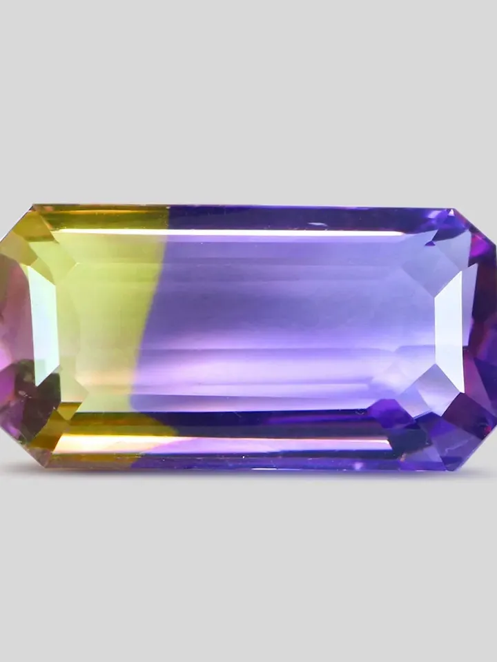 8.53 CT Outstanding Bi Color Purple & Golden Yellow Unheated 100% Natural Ametrine