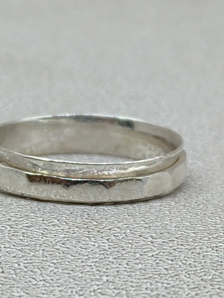 Spinner Ring, Band Ring, 925 Sterling Silver Ring, Handmade Ring, Hammered Spinner Ring, Anxiety Ring, Fidget Ring, Stacking Ring, Gift Ring