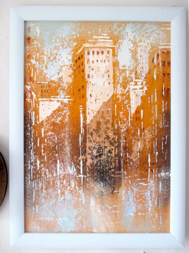 New York Triptych Painting ORIGINAL PAINTING ON CANVAS, Set of 3 Paintings by Walperion