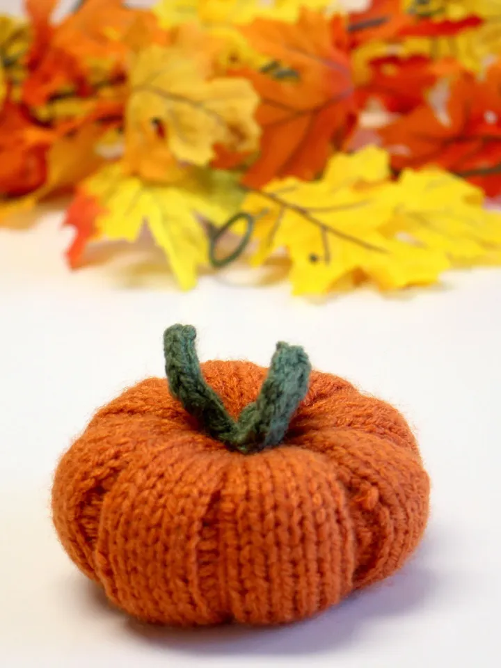 Knit Yarn Pumpkin, Fall Home Décor, Autumn Decorations, Halloween Costume Props, Stuffed Pumpkin Patch Items, Orange Colored Gift Baskets