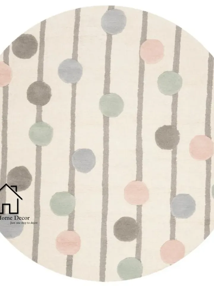 DAVENTER Multi Wool Rug 100% Woolen Area Rug For Hall Kitchen Living Room Bed Room Bath Room Dining Room Kids Room Carpet / Christmas Gift