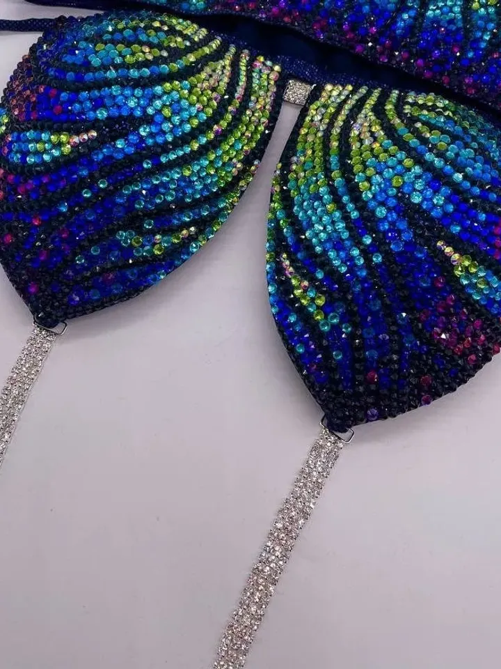 bikini of pro figures with rhinestones of Czech production