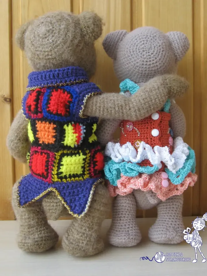 TUTORIAL: Bear MONICA crochet pattern 2 in 1 set