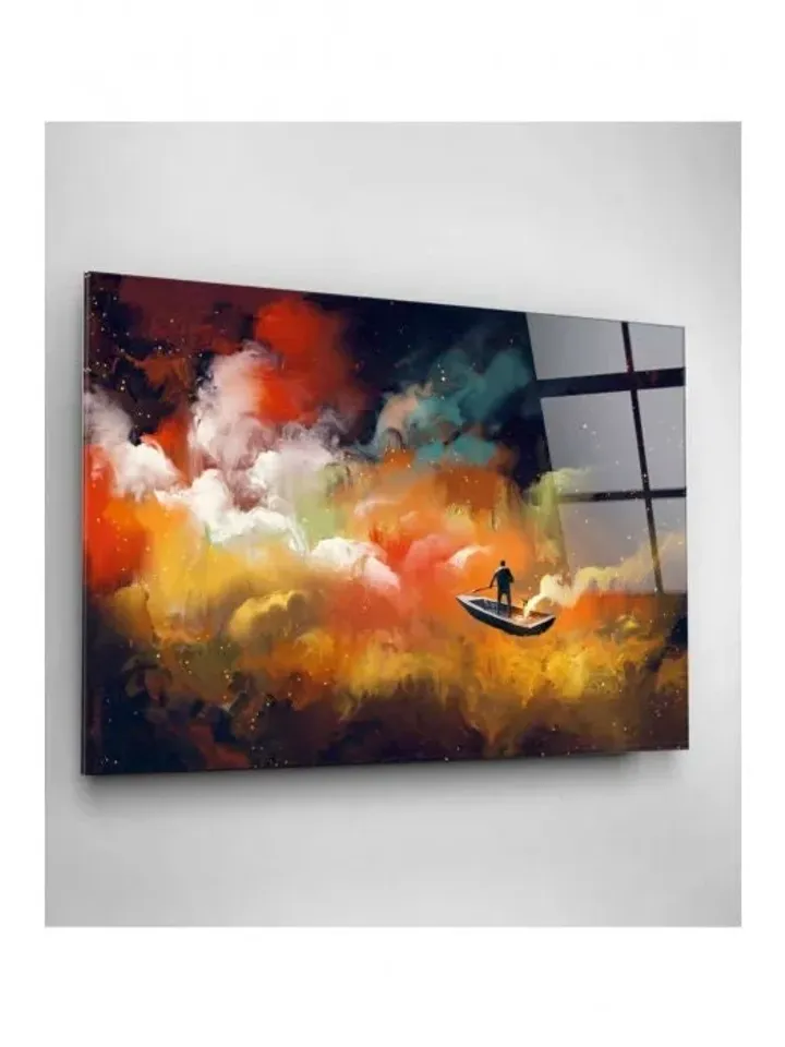 Cloud Tempered Glass Printing Wall Art , Natural And Vivid Wall Decor , Modern Wall Art, Extra Large Wall Art