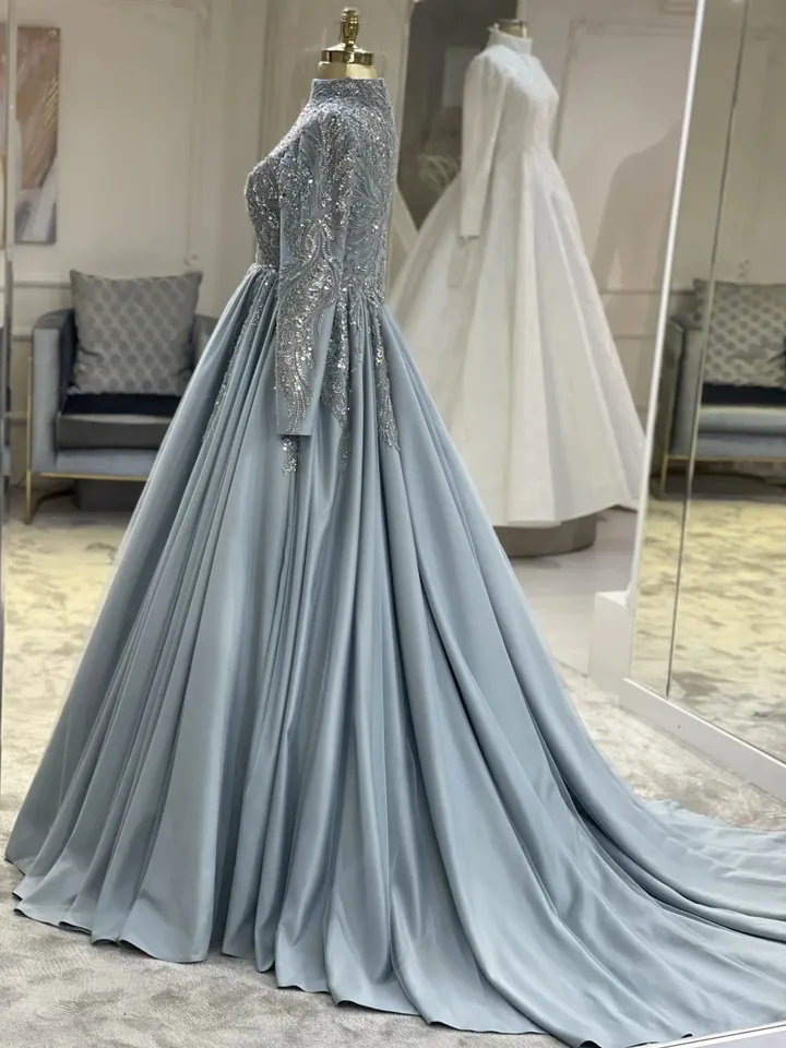 AHUNARE HIJAB - Wedding Dress, Muslim Evening Gown, Nikah, Islamic Wedding, Engagement, Bridesmaid