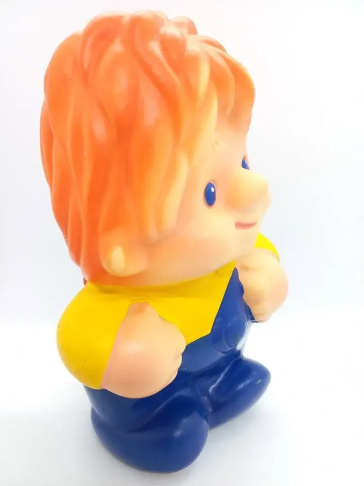 Vintage Russian Soviet Rubber Toy Carlson Astrid Lindgren Character Book Kid and Carlson