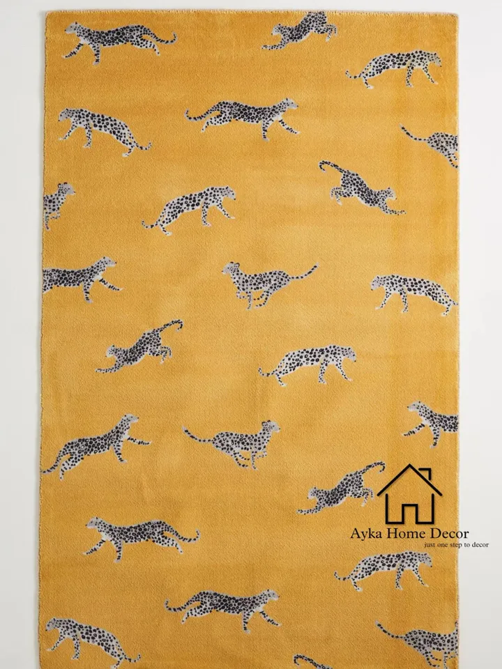 Wildo Soft  Woolen Area Rug By Ayka For Hall Kitchen Living Room Bed Room Bath Room Dining Room Kids Room Carpet Animal / Christmas Gift