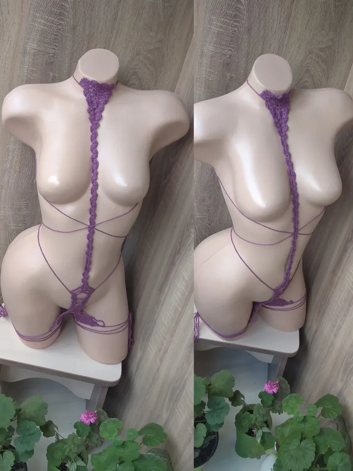 Sheer bodysuit. Sheer bra. Sheer panties