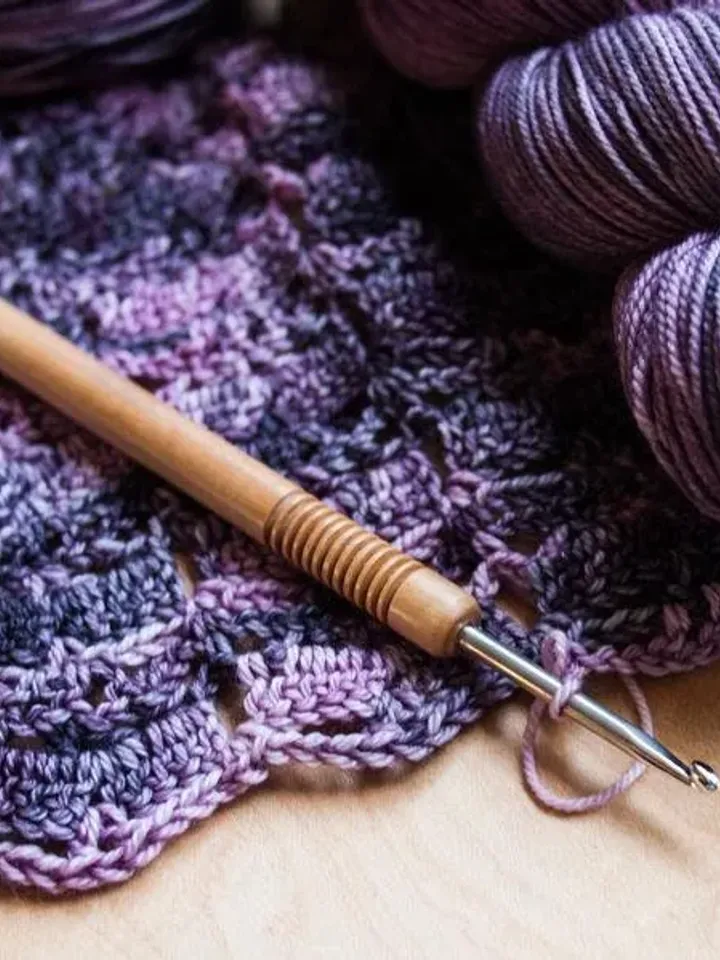 ADDI Crochet hook with Olive wood Handle
