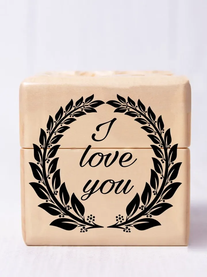 Engagement ring box, Personalized wooden ring box, Proposal ring box