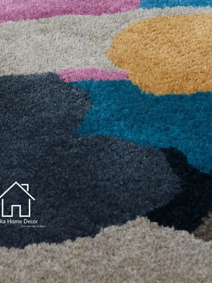 Geometric 100% NEW ZEALAND WOOL Rugs Hand Tufted Rugs Contemporary Rugs Abstract Rugs Modern Rugs Handmade Hand Tuft Rugs Designer Rugs
