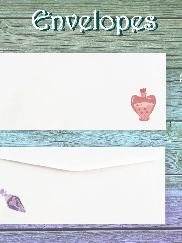 Cauldron Love Writing Paper | Valentine Stationery | Love Potion Page | Letter Paper | Love Spell Paper | Potion Stationery Set | Love Paper
