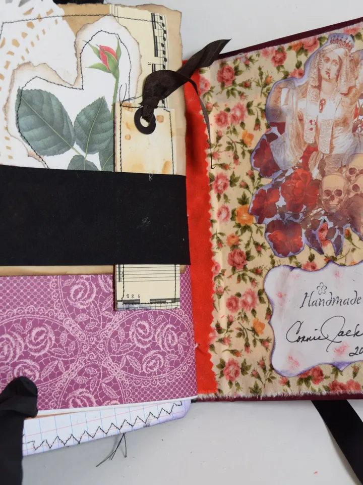 Vampire Themed Junk Journal-Handmade Journal