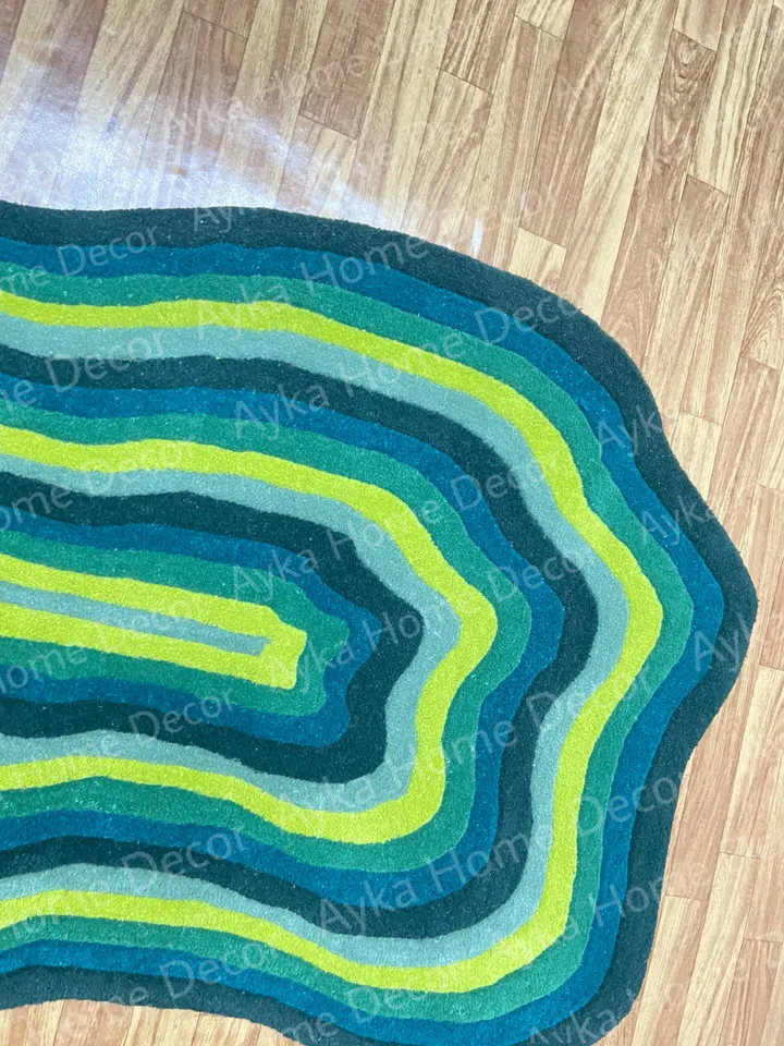 Anthena Hand Tufted 100% Pure Woolen Area Rug For Hall Kitchen Living Room Bed Room Bath Room Dining Room Kids Room Carpet / Christmas