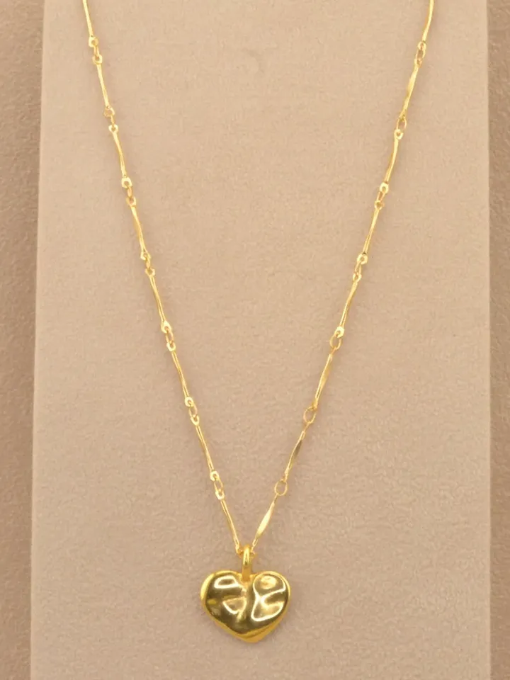 Set of Three Gold Necklace, Women Layering Chains with Pendants, Gold Necklace Combo, 24k Gold Plated Layered Necklace Minimalist
