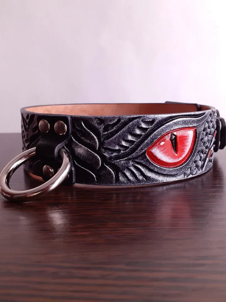 Luxury Dragon BDSM collar for submissive