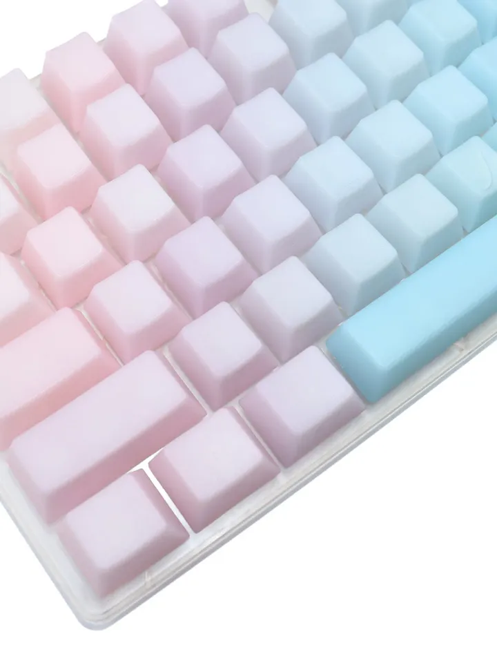 pom keycap jelly keycap Jelly POM Keycaps Rainbow Keycaps blue pom keycap pom Blank keycaps