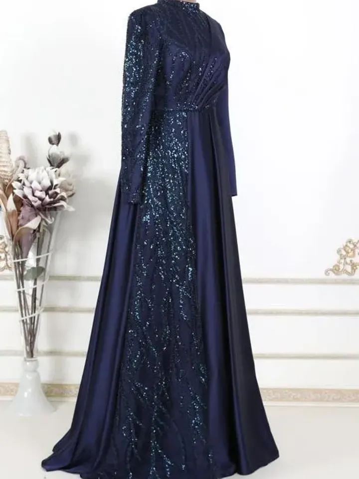 AHUNARE HIJAB - Wedding Dress, Muslim Evening Gown, Nikah, Islamic Wedding, Engagement, Bridesmaid,