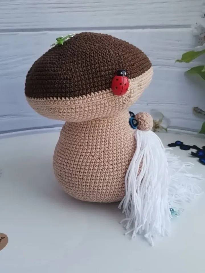 Crochet pattern Mushroom "Wise old man" amigurumi crochet toy crochet pattern in english PDF file with detailed descript