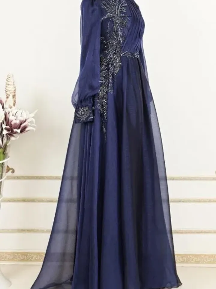 AHUNARE HIJAB - Wedding Dress, Muslim Evening Gown, Nikah, Islamic Wedding, Engagement, Bridesmaid,
