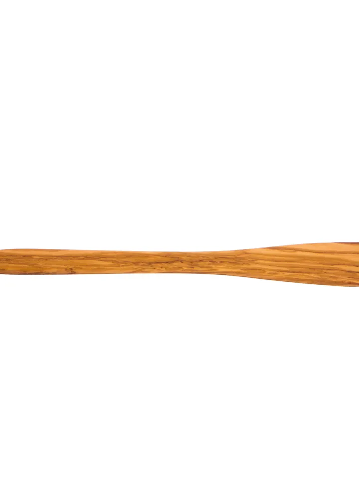 Flat Olive Wood Spatula 30 cm / 11.81" Handcrafted - AKwood / Handmade Cooking Spatula - Must have!  Front edge is diagonal!