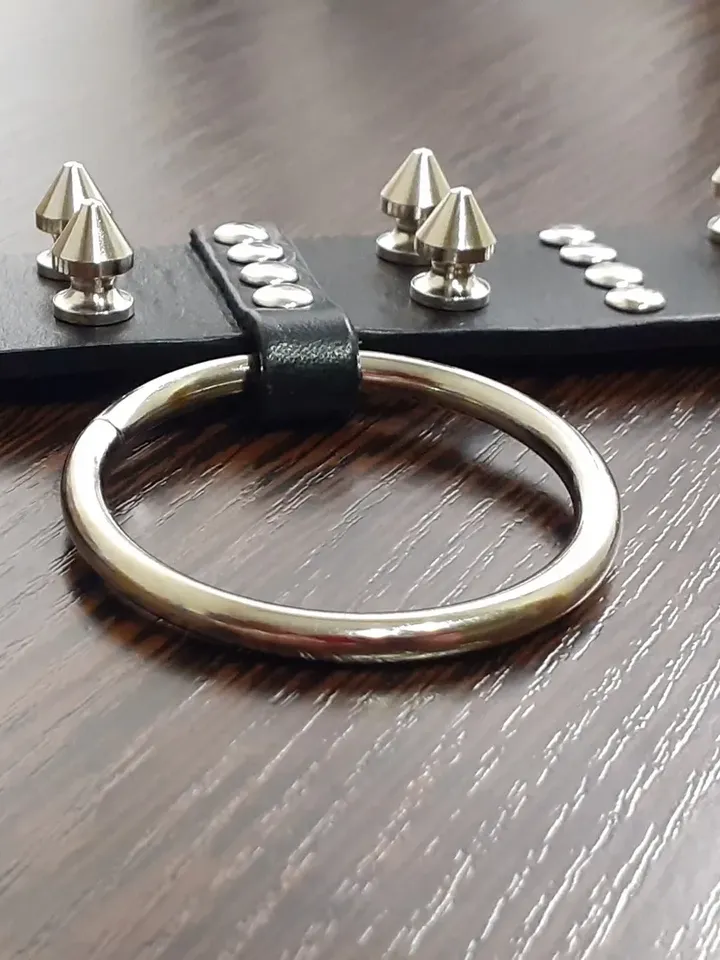 Luxury Gothic Spiked Choker - Quality Leather, 1.2" Wide