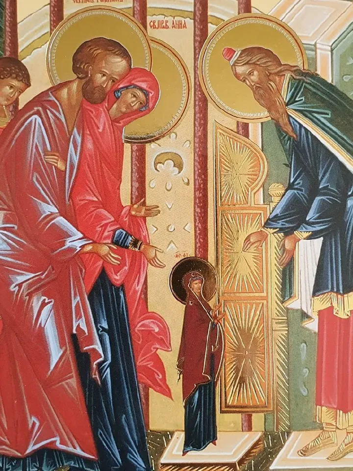 Entrance of the Theotokos into the Temple icon of the Mother of God | | Orthodox wooden icon 7.09x8.66" free shipping