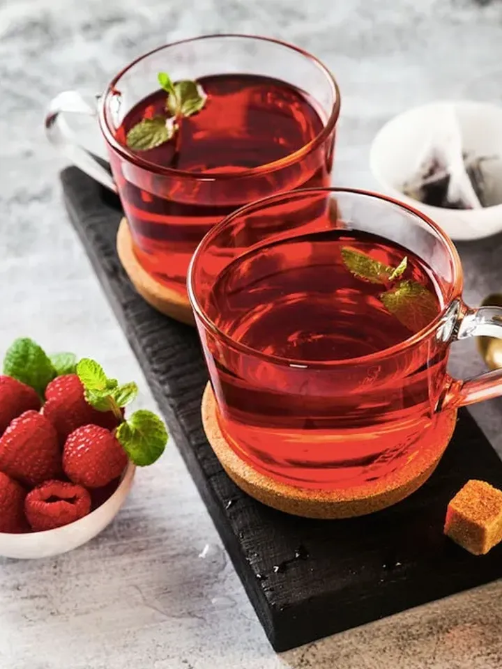 GGW Red Raspberry Tea Therapy, All Natural, GMO Free, 100% Quality, No Preservatives, Vegan Friendly, It's Delicious & Full Of Benefits