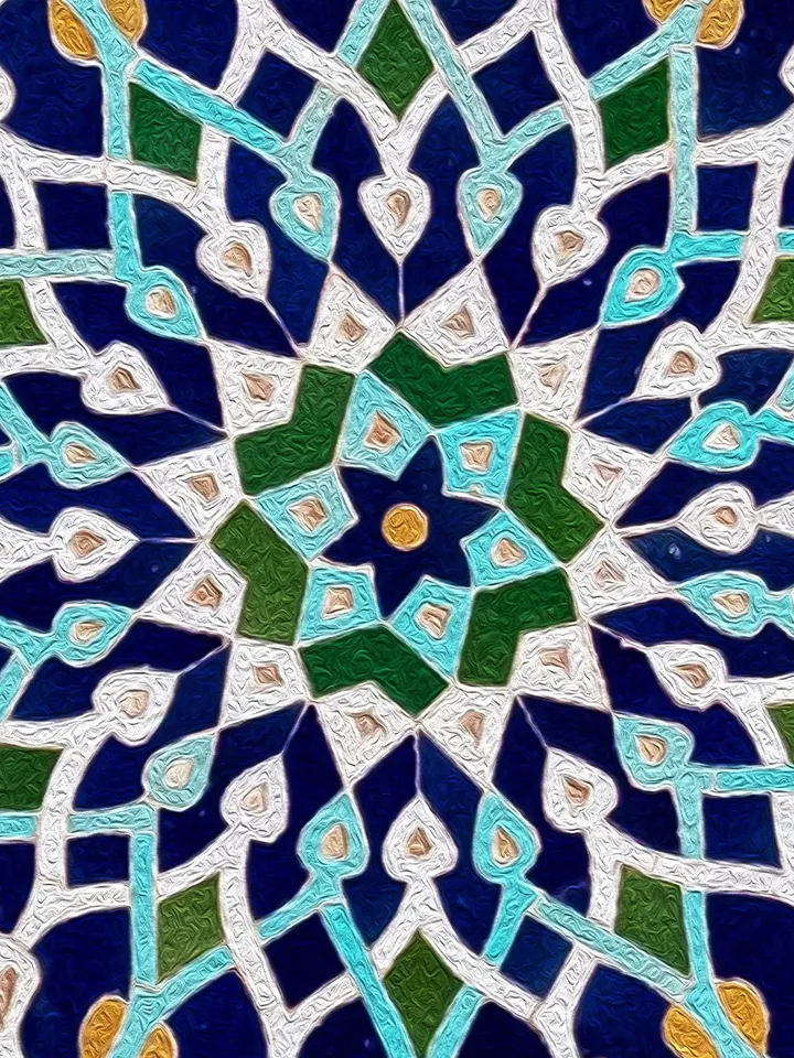 The Voice of LOVE on the Old Tile | Persian Wall Art | Persian Calligraphy Wall Art | Traditional Persian Gift | Persian Art