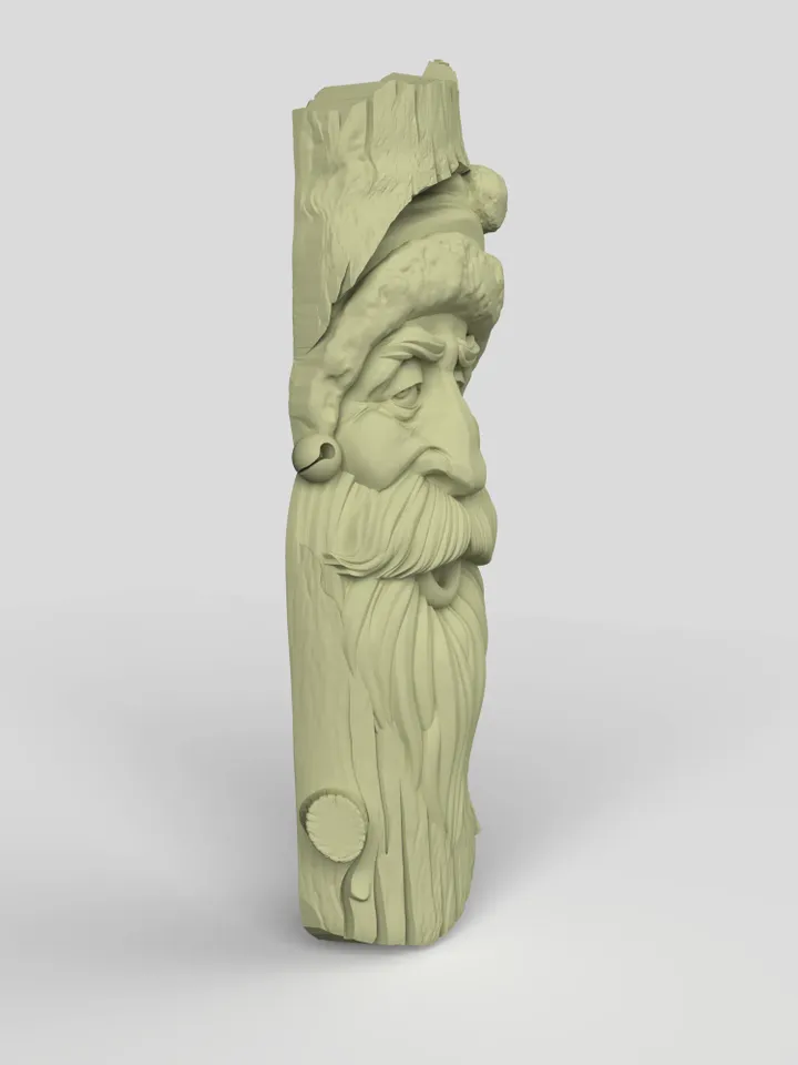 3D Model STL CNC Router file 3dprintable Santa Tree Mask