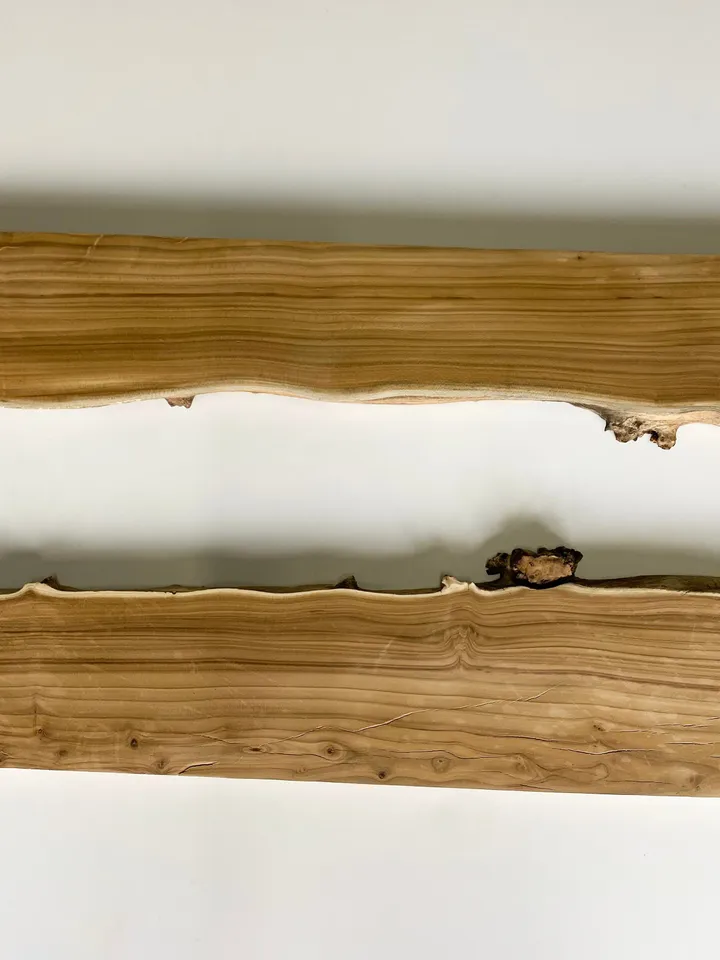 Silverberry Wood Blank Slab, 32"x14"x1.6" Live Edge Wood Slab, Epoxy Resin Wood, Raw Edge Wood