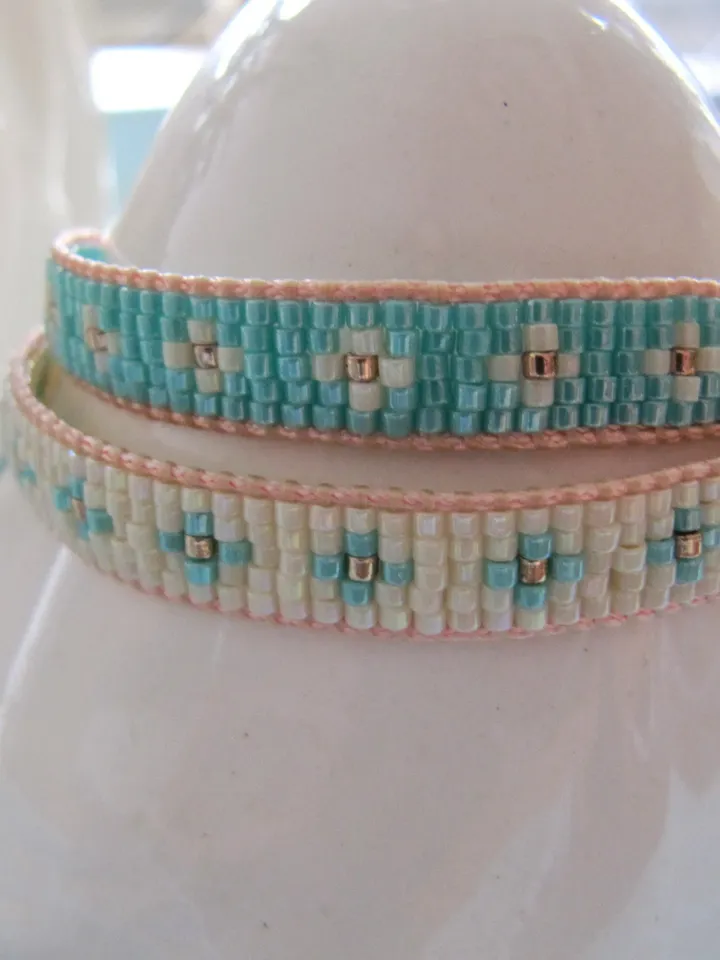 Miyuki bracelet in blue, Miyuki Delica, bracelets Miyuki blue, gift for her, Miyuki jewelry, boho bracelets, ethno bracelet, beaded bracelet