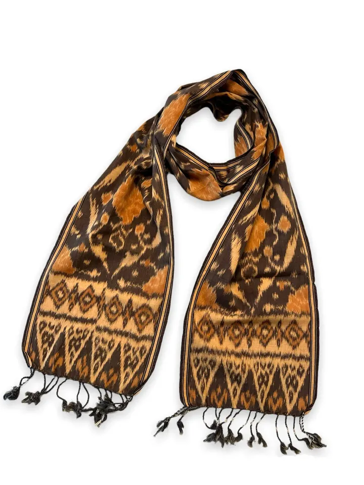 Handwoven Ikat Tapestry | Balinese Ikat Scarf | Handmade Home Decor | Bohemian Home Decor | Tropical Home Decor
