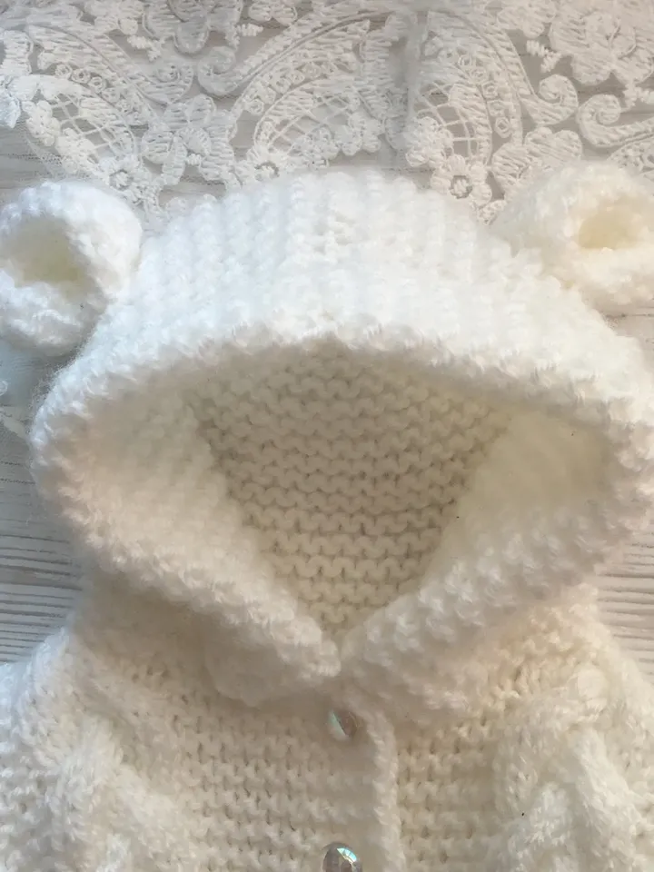 Overall for baby born girl. Overall for baby born boy. Bear overall. White overall. Clothing for newborn. Overall with ears. Gift for baby.