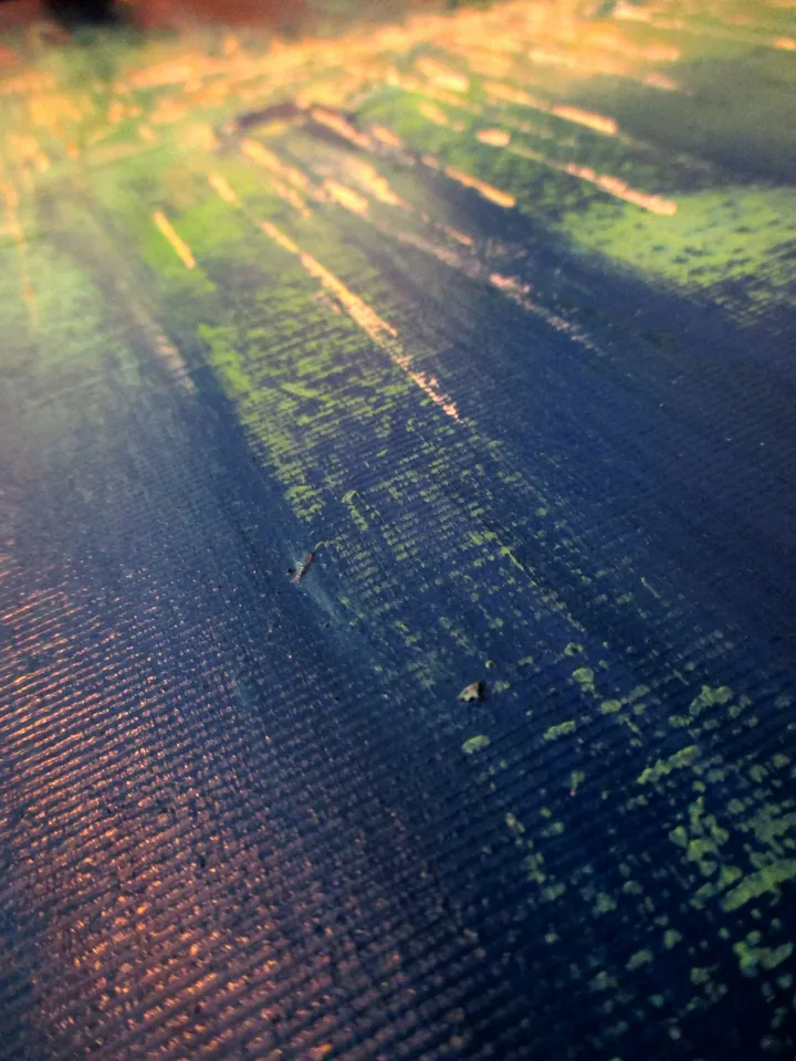 Cyberpunk Painting "MALACHITE CITY" Original Oil Painiting on Canvas Modern City Painting Art by "Walperion Paintings"