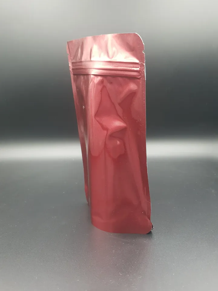 BURGUNDARY Mylar STAND UP Pouches with Valve option Resealable Coffee Bags, Compostable Bag Mylar Foil Coffee Pouch Food Bag With Zip Bag