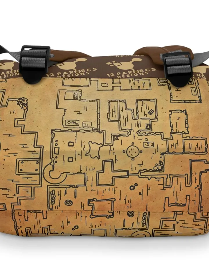 Dungeon Map Backpack | Tabletop Roleplaying Game Bag, LARP Backpack, Wargaming Organizer, DnD Bag of Holding, TTRPG Map