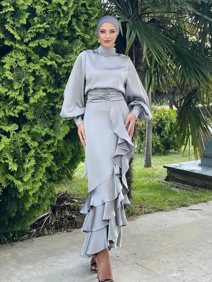 AHUNARE HIJAB - Bridesmaid Dress, Muslim Evening Dress, Nikah, Islamic Wedding, Engagement, Bridesmaid, , Prom Dresses, Long Dress,