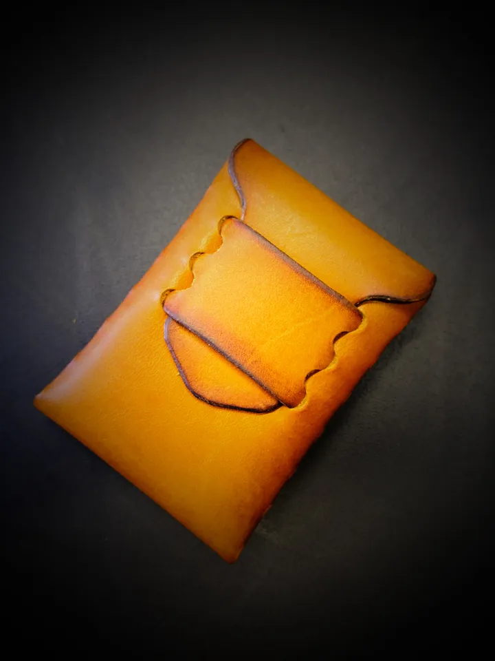 leather pattern - stitchless mini wallet. no stitch wallet. NS2