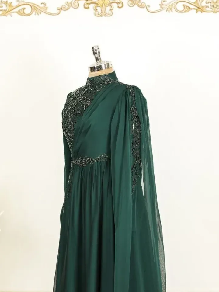 AHUNARE HIJAB - Wedding Dress, Muslim Evening Gown, Nikah, Islamic Wedding, Engagement, Bridesmaid