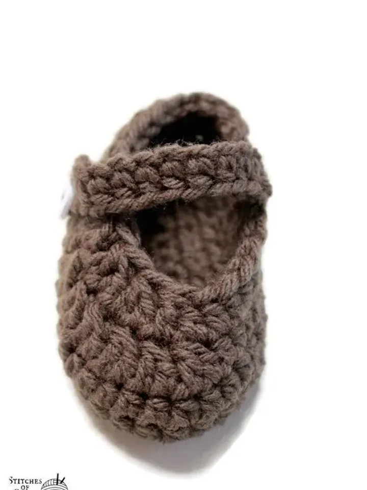 Crochet Newborn Mary Janes Ballet Slippers, Baby Shoes, Great Stocking Stuffers for Baby's First Christmas, Baby Shower Gift Idea, Baby Sock